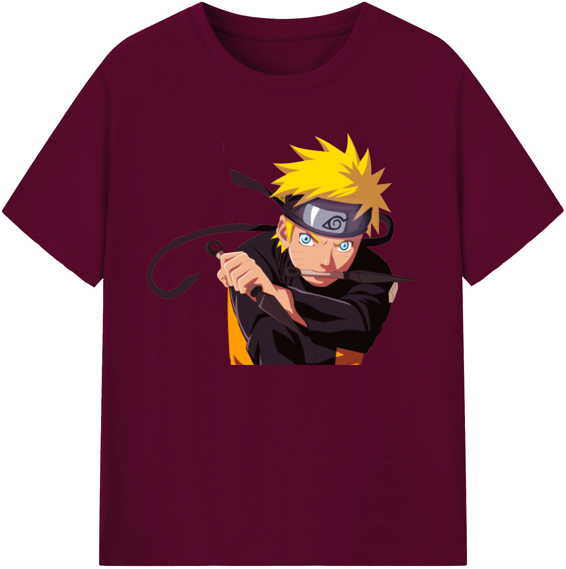 （画像用） NARUTO -ナルト- うずまき ナルト Uzumaki Naruto レディースカジュアルプリントTシャツ（綿100％）